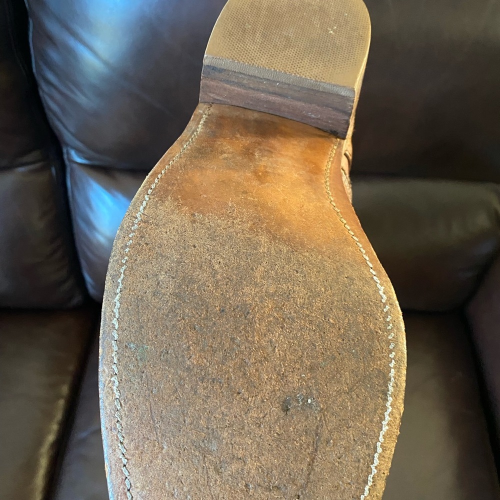 Men’s Vintage Frye Brown  leather boots size 12 - Picture 5 of 7